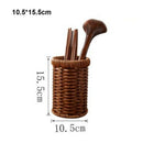 Axyaa Rattan Wicker Serving Baskets Set - 10 Styles for Bread, Fruit, Vegetables