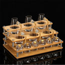 Axyaa Light Luxury Gold Foil Crystal Baijiu Cup Set Glass Wine Dispenser Home Set