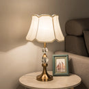Axyaa Crystal Table Lamp & Floor Light Set for Elegant Living Room & Bedroom Decor