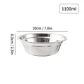 Axyaa Stainless Steel Salad Bowls | Large Capacity Food Containers | Kitchen Tableware