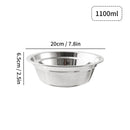 Axyaa Stainless Steel Salad Bowls | Large Capacity Food Containers | Kitchen Tableware