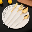 Axyaa 6Pcs Dinner Fork Set Stainless Steel Silverware Cutlery Mirror Flatware