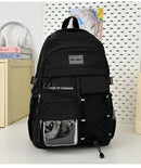 Axyaa Japanese Style School Backpack for Students, Large Capacity Youth Bag