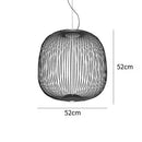 Axyaa Modern Cage Chandelier Pendant Lamp for Hotel Lobby Restaurant