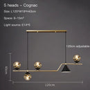Axyaa Nordic Bean Bubble Chandelier: Creative LED Pendant Light for New Restaurant and Bar Counter