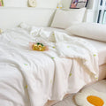 Axyaa Double Layer Yarn Summer Quilt: Soft, Skin-friendly Lightweight Comforter Blanket for Child or Adult