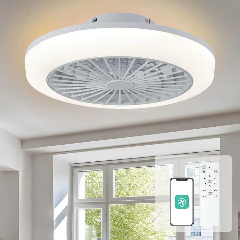 Axyaa Smart LED Ceiling Fan Light with APP Remote Control for Home and Office