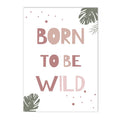 Nordic Jungle Animal Custom Name Rainbow Canvas Painting by Axyaa for Nursery Decor