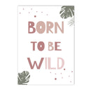 Nordic Jungle Animal Custom Name Rainbow Canvas Painting by Axyaa for Nursery Decor
