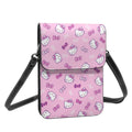 Axyaa Hello Kitty Cell Phone Purse Leather Wallet Kuromi Crossbody Bag Fashion Card Holder
