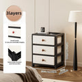 Axyaa 13.8 Inch Drawer Storage Cabinet, 3-6 Tier, Large Capacity, Multi-Color Options