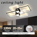 Axyaa Geometric LED Ceiling Light, Modern Minimalist Grand Living Room Lamp