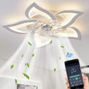 Axyaa Remote Silent Ceiling Fan Chandelier with Adjustable Speed & Dimming