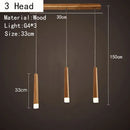 Axyaa LED Wooden Chandelier for Kitchen Dining Living Bedroom Lighting