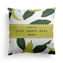 Axyaa Grid Flower Cushion Cover Orange Lemon Pillow Cover Home Decor Sofa Cushions