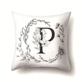 Nordic Style Letter Wreath Pillow Cover by Axyaa - Home Decor Essential