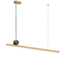 Axyaa Gold Long LED Strip Chandelier for Home and Office Décor