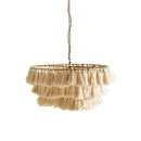 Axyaa Fela Tassel Chandelier: Bohemian Pendant Lamp, Creative Hanging Light