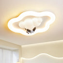 Axyaa Cloud Ceiling Light Cream Style Kids Room Animal Lamp