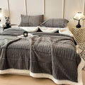 Axyaa Three-Layer Wool Bed Blankets for Cozy Nights