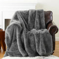 Axyaa Luxury Faux Fur Blanket for Bed Sofa Home Decor
