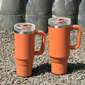 Axyaa Stainless Steel Tumbler Cup with Straw Handle, Insulated Coffee Mug, 40oz Thermos Bottle