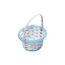 Axyaa Hand-Woven Wicker Flower Storage Basket: Beautiful Round/Oval Shape Basket