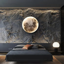 Axyaa Moon Wall Lamp LED Sconce 3D Magic Ring Light for Home Decor