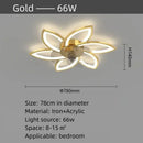 Axyaa Luxury Modern Ceiling Fan Lamp for Living & Dining Room