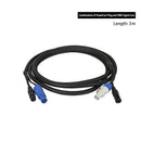 Axyaa Powercon Plug DMX Signal Line Hand in Hand Cables for Stage DJ Disco