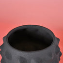 Axyaa Black Ceramic Spine Vase Abstract Geometry Terrarium Home Decor