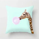 Axyaa Cartoon Animal Pillowcase 45x45cm Home Sofa Car Decor
