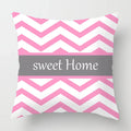 Axyaa Nordic Pink Sweet Home Sofa Cushion Cover, Cozy Living Room Decor