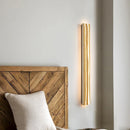 Axyaa Nordic Wooden Wall Sconce for Bedroom, LED Interior Wall Light