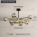 Axyaa Modern minimalist Nordic chandelier for living room, restaurant, and bedroom lighting