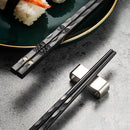 Axyaa Reusable Korean Chopsticks Set - Non Slip Easy to Use