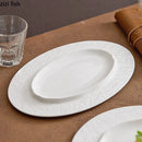 Axya Ceramic Dinner Plate Set for Restaurant Steak Pasta Desserts Snacks