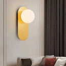 Axyaa Gold LED Round Wall Light for Living Room, Bedroom, Staircase