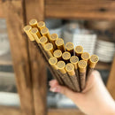 Axyaa Fortune Engraved Wooden Chopsticks Set - 5 Pairs, 25cm - Family Gift