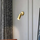 Axyaa Brass LED Wall Sconces, 3 Color Temperature, Rotatable, Modern Bedroom Lighting