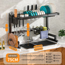 Axyaa Stainless Steel Kitchen Sink Rack for Multi-Functional Countertop Storage
