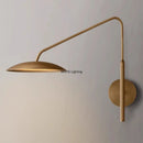 Axyaa Nordic Copper Wall Lamps with Long Arm Poles for Offices, Bedrooms, and Living Rooms