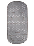 Axyaa Stroller Seat Cushion with Back Support - All-Season Thin Pushchair Pad