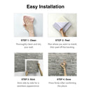 Axyaa Faux Stone Self-Adhesive Wall Panel Tile Sticker for Bathroom Kitchen