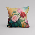 Axyaa Flower Pot Pattern Pillow Cover for Luxury Home Decor