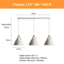 Axyaa Cone Ceiling Chandelier Modern Nordic Dining Pendant Lamp Bar Hanging Lights