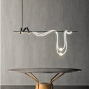 Axya Nordic LED Pendant Lights: Black Chandelier for Home Decor