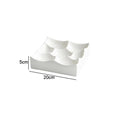 Axyaa Ceramic Square Plate Set for Sushi, Steak, and Desserts