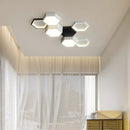 Axyaa Geometric Honeycomb LED Ceiling Lamp: Modern Minimalist Lighting Fixtures for Living Room and Bedroom