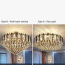 Axyaa Nordic Crystal LED Chandelier for Home Art Decor Lighting